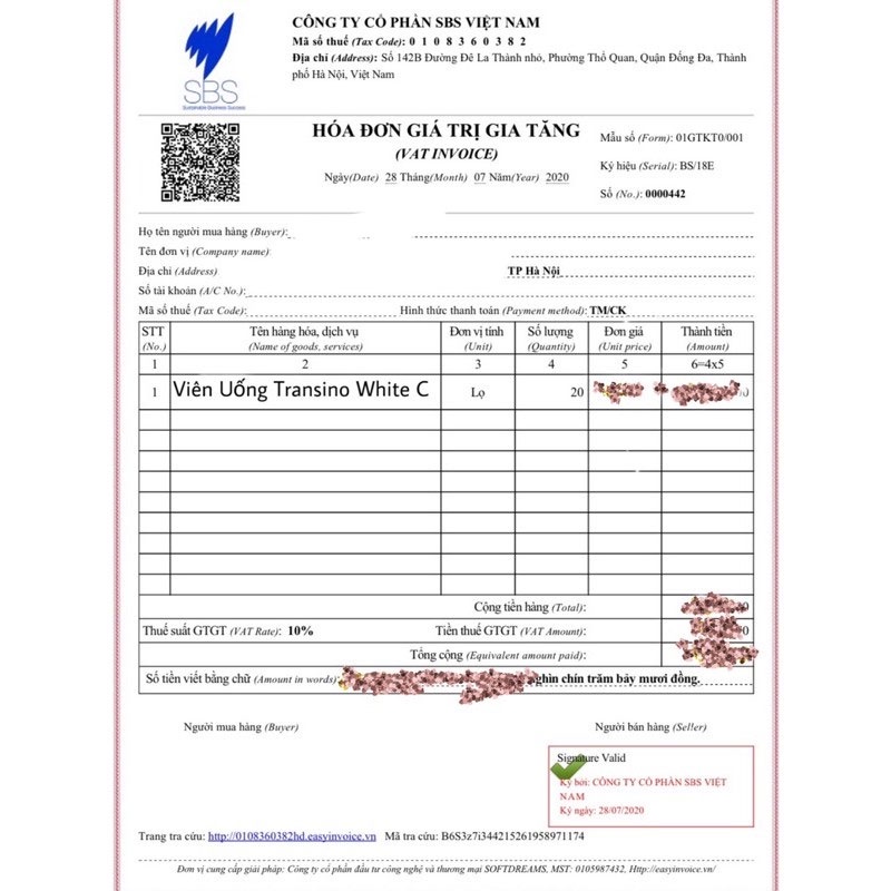 Viên uống mờ nám, trắng da Transino Nhật Bản chính hãng hộp 120 viên và 240 viên