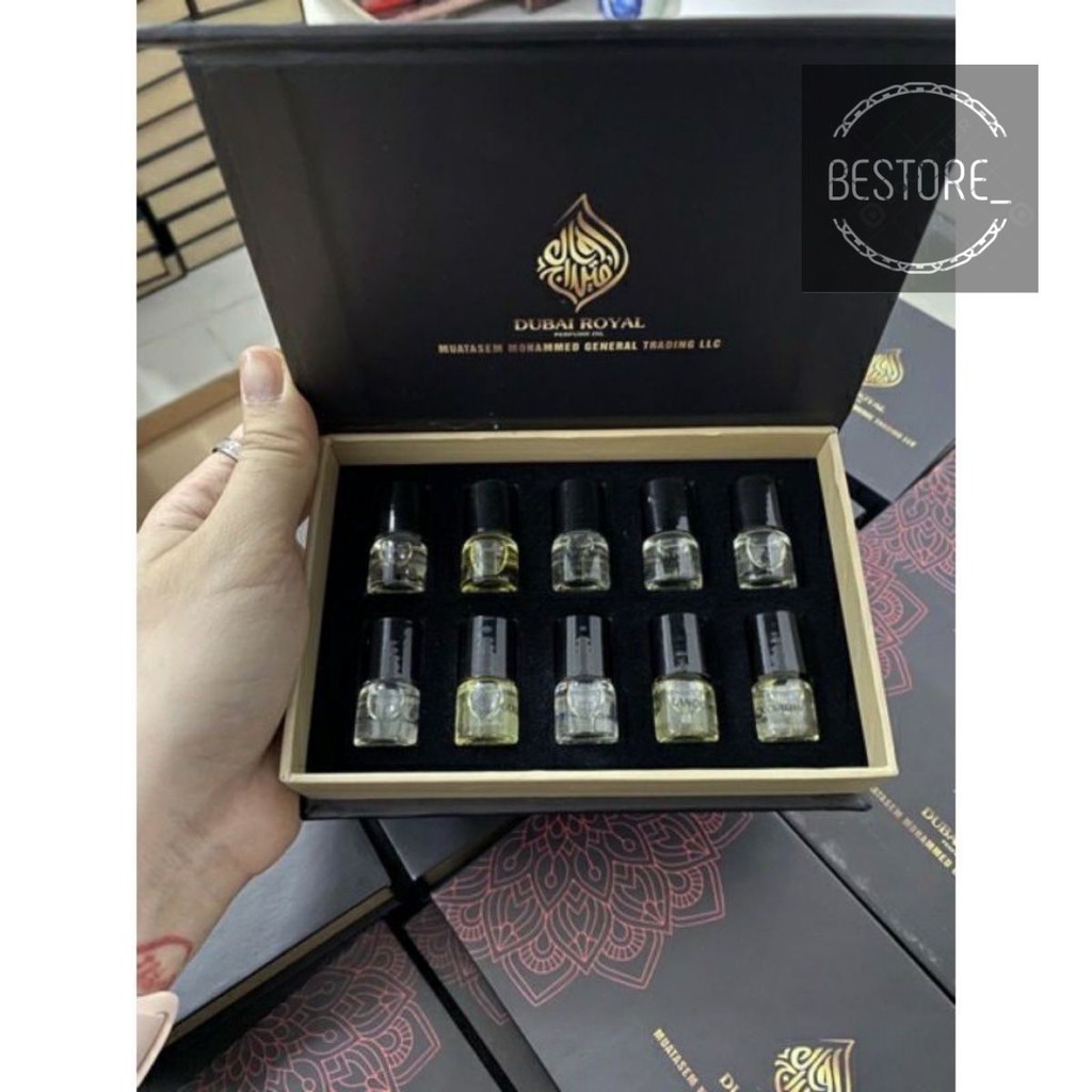Set nước hoa mini thiết kế 10 mùi nam và nữ