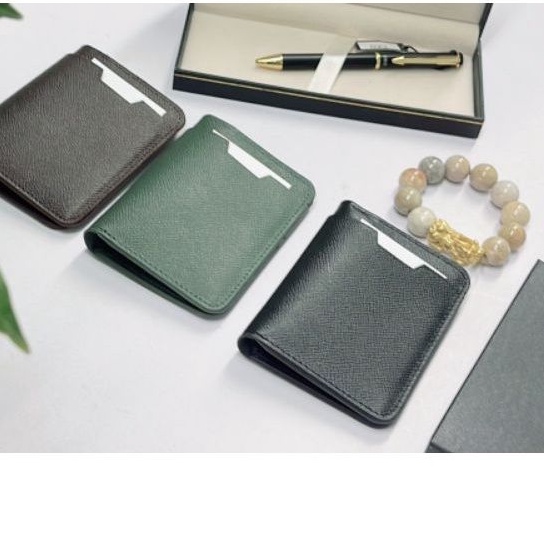 Ví nam da thật nhập khẩu cao cấp nhỏ gọn thời trang Store công sở LCR 0039 citymoi có hộp