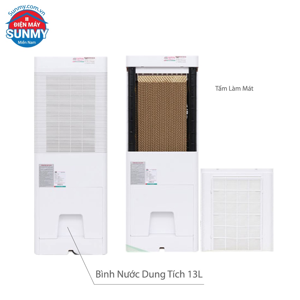 Quạt Điều Hòa Hơi Nước Sunhouse SHD7717 Làm Mát Và Sạch Không Khí - hàng trưng bày ko điều khiển