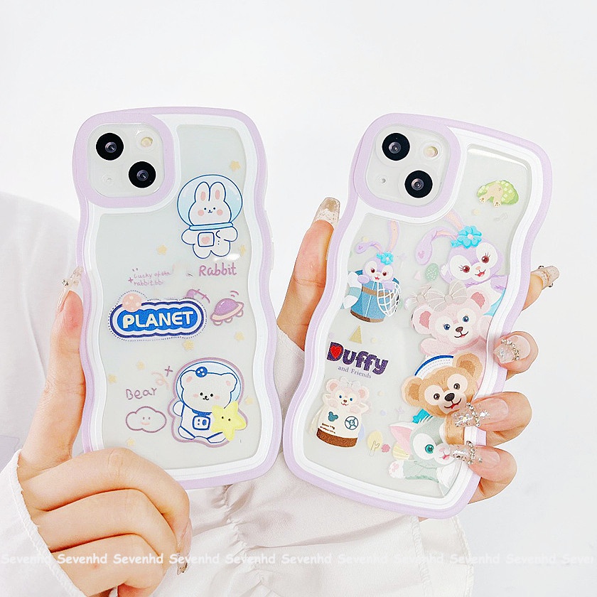 Ốp Điện Thoại Mềm Họa Tiết Gấu Duffy Hoạt Hình Cho iPhone 13 12 11 Pro Max Xs Max Xr X 7 8 6 6s Plus