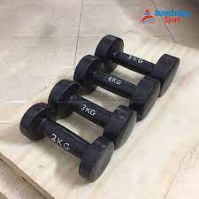 Tạ tập tay 9kg bằng gang đúc nguyên khối Hàng loại đẹp(có từ 2kg đến 10kg)bền vĩnh viễn