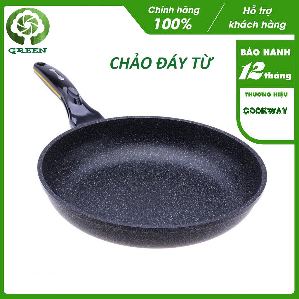 Chảo đá từ chống dính CookWay Hàn Quốc SSIH4-26 / 28 / 30 cm (Đen)