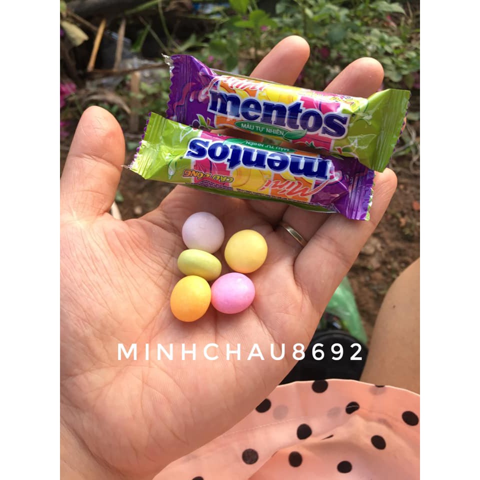 Kẹo mini mentos cầu vồng 24 cái x 14 gr