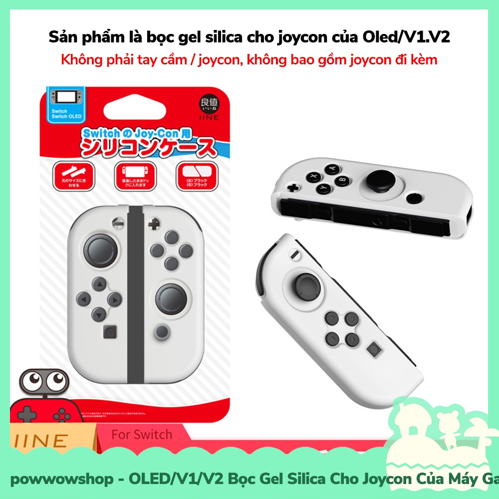 [Sẵn VN - Hỏa Tốc] Oled/V1/V2 Bọc Bảo Vệ Gel Silica Cho Joycon Của Máy Game Nintendo Switch IIN.E Style Collection