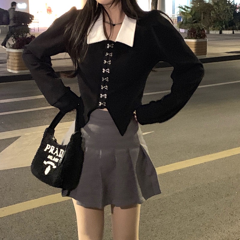 Áo Sơ Mi polo Phong Cách retro Cá Tính Cho Nữ