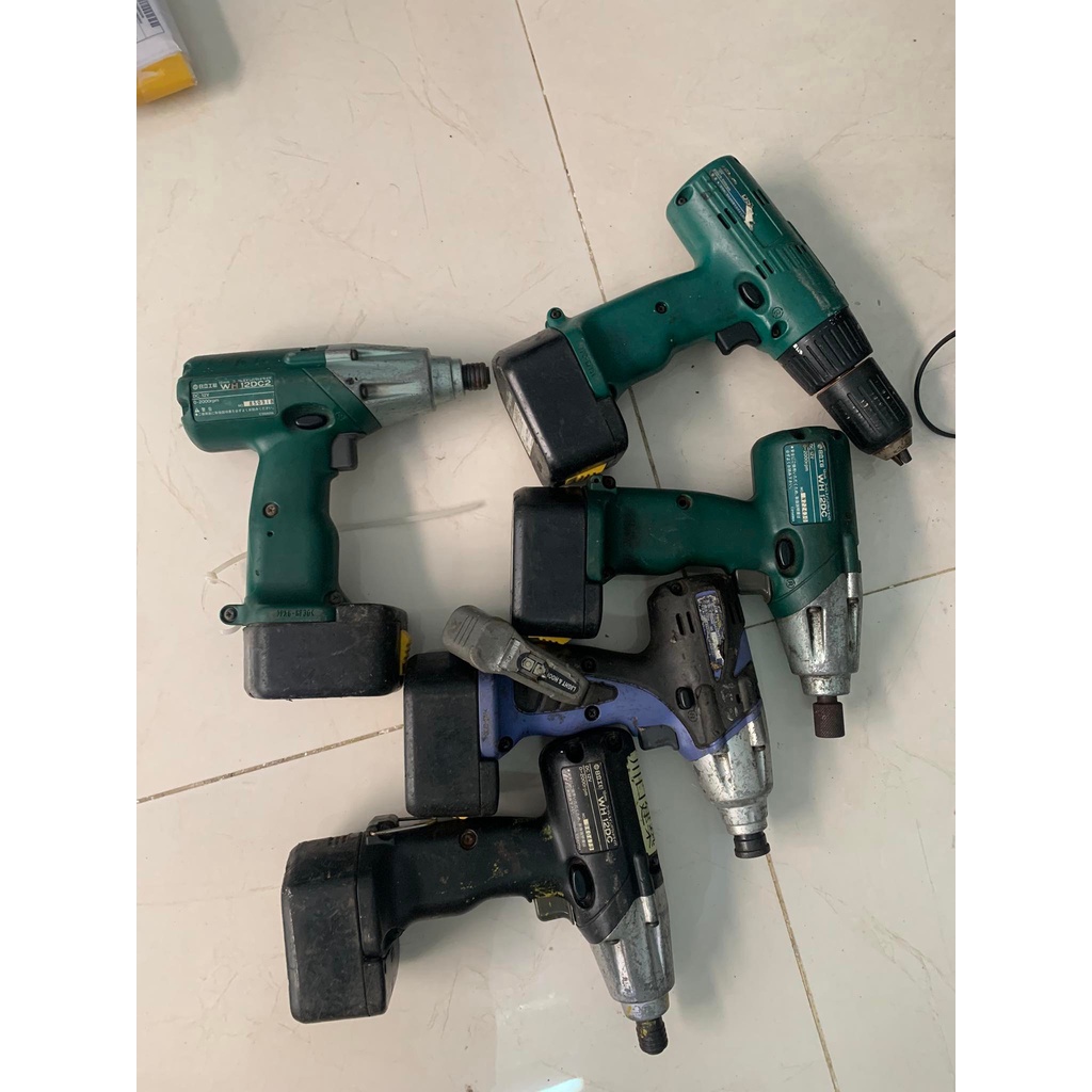 Tns. Máy bắn vít 12v nhật bãi. Máy và vỏ pin