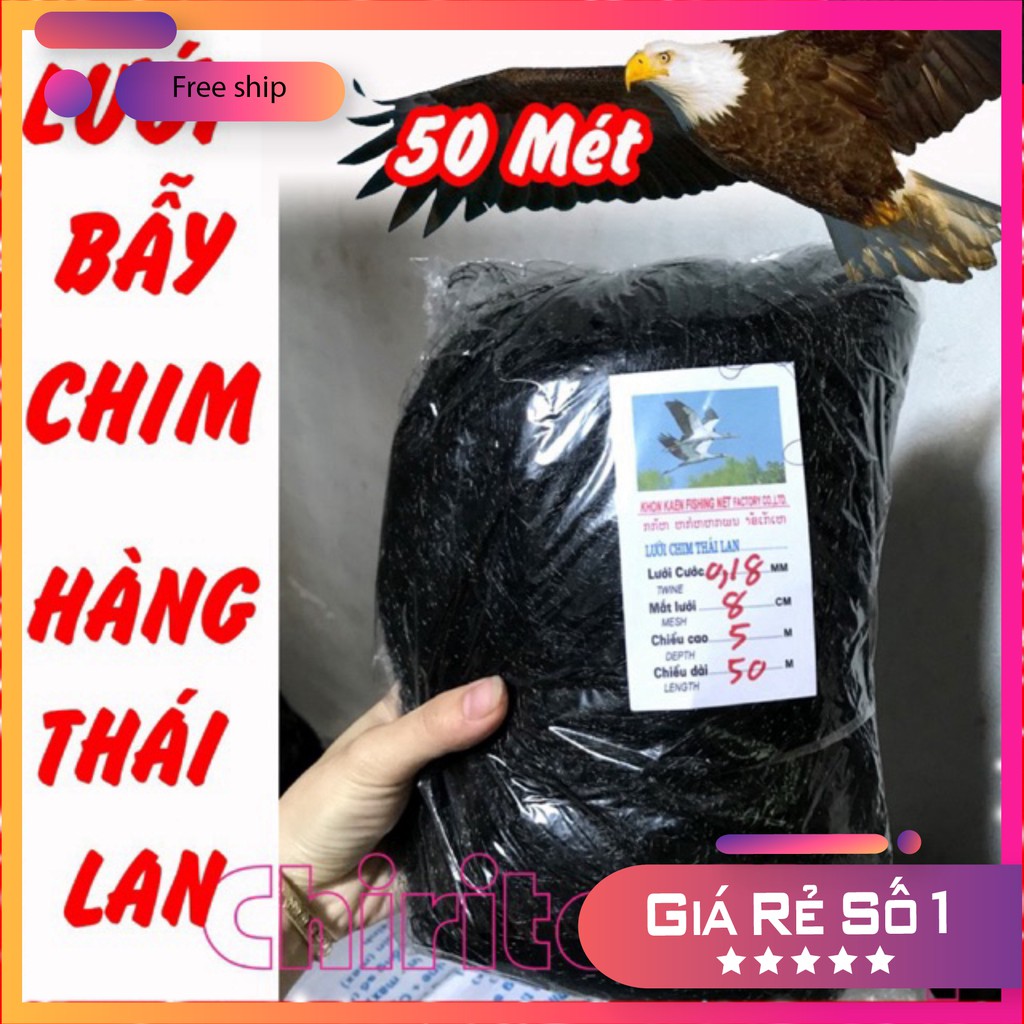 Lưới bẫy chim tàng hình Thái Lan 20m [docau1991]