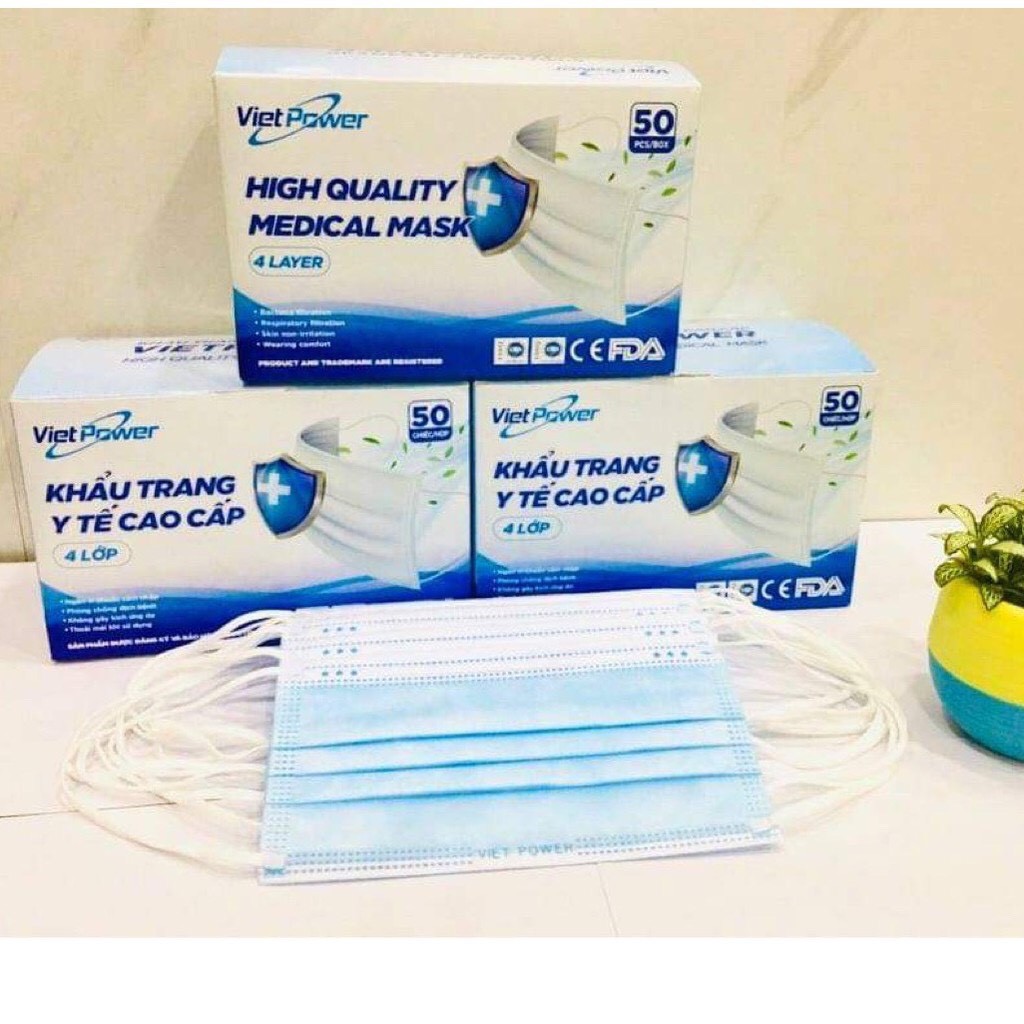 {GIFT}Khẩu Trang 4 lớp kháng khuẩn, chống bụi
