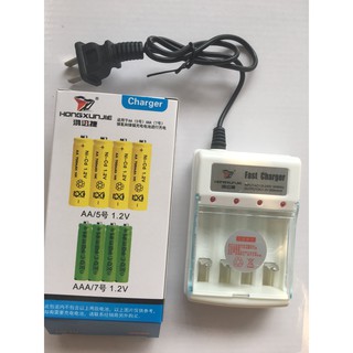 Ổ sạc pin tiểu AA, sạc pin