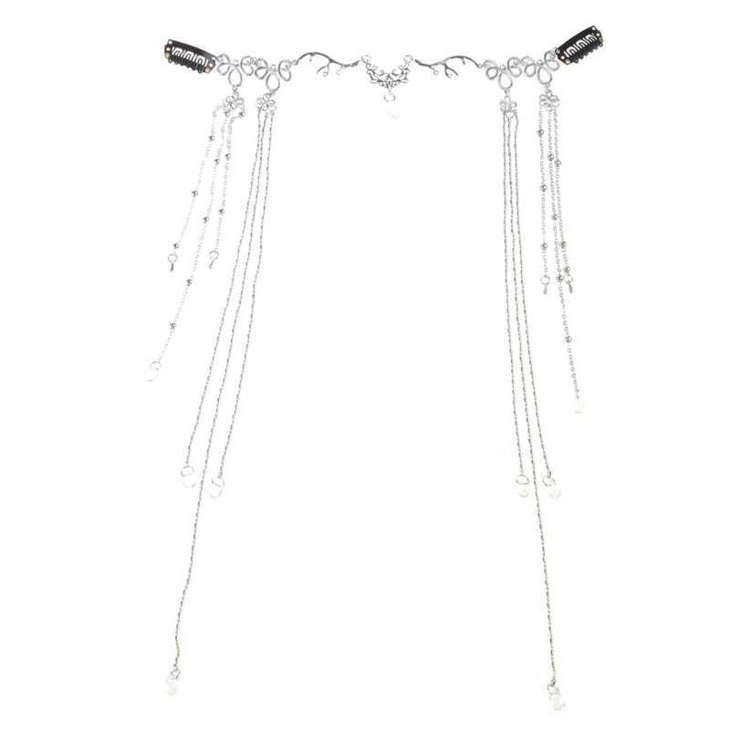 Dây Chuyền Dáng Dài Đính Đá Hình Giọt Nước Phong Cách Boho