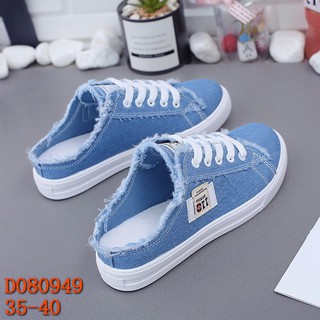 Giày thể thao nữ, giày lười, sản phẩm hottrend, kiểu dáng hở gót, chất vải jeans đi êm chân, giày cao cấp đi chơi,đi làm