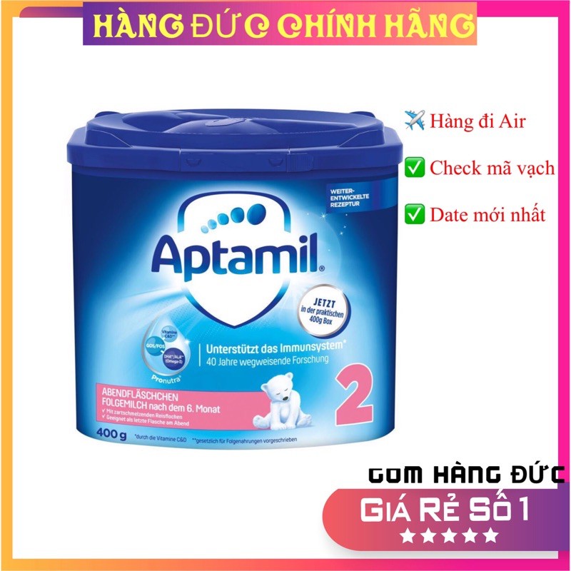 🌈(Bill Đức)Sữa APTAMIL ban đêm 400g- Nội Địa Đức🔥