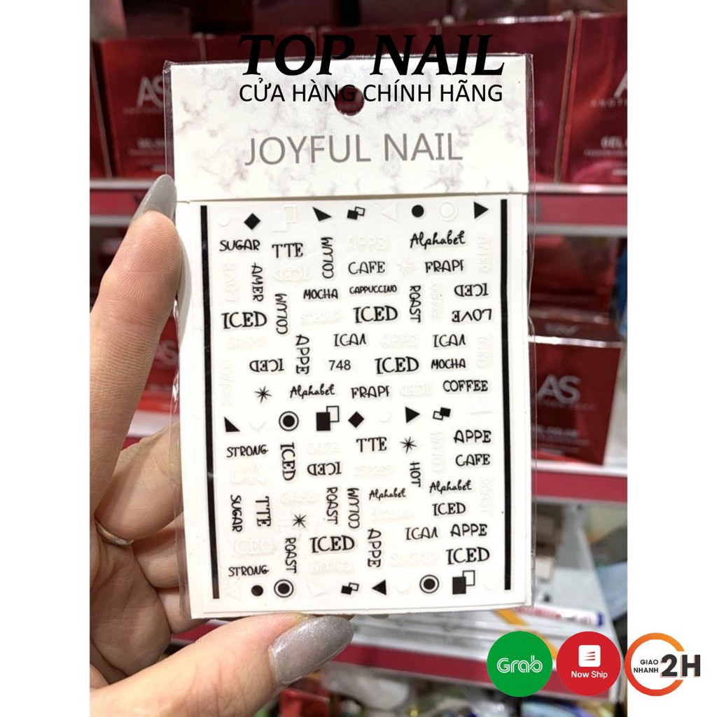 Sticker hình dán trang trí móng 748