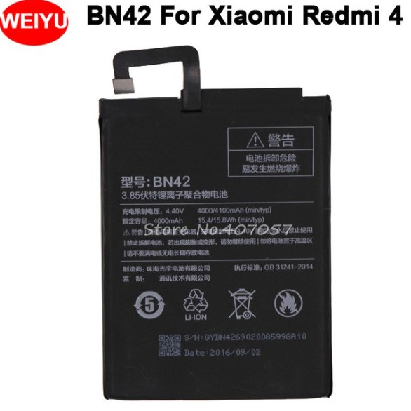 Pin Xiaomi Redmi 4 (BN42)