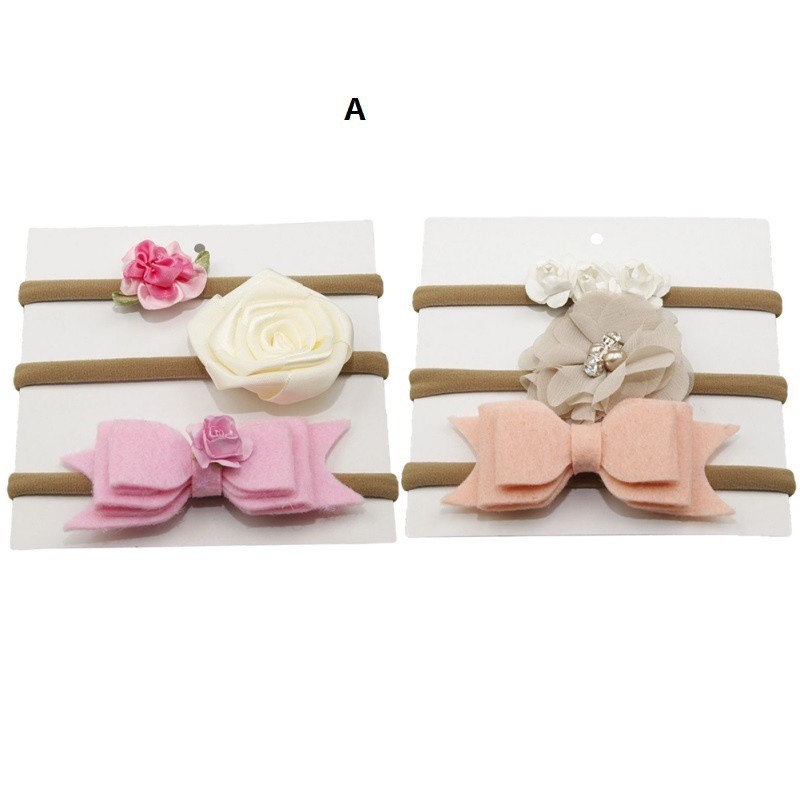 Set 6 băng đô hoa cho bé gái