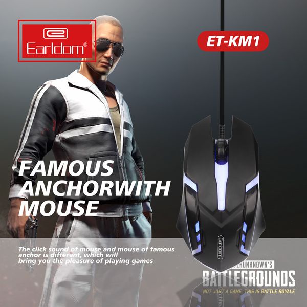 Chuột Có Dây, Có Đèn Led Gaming Earldom ET-KM1.