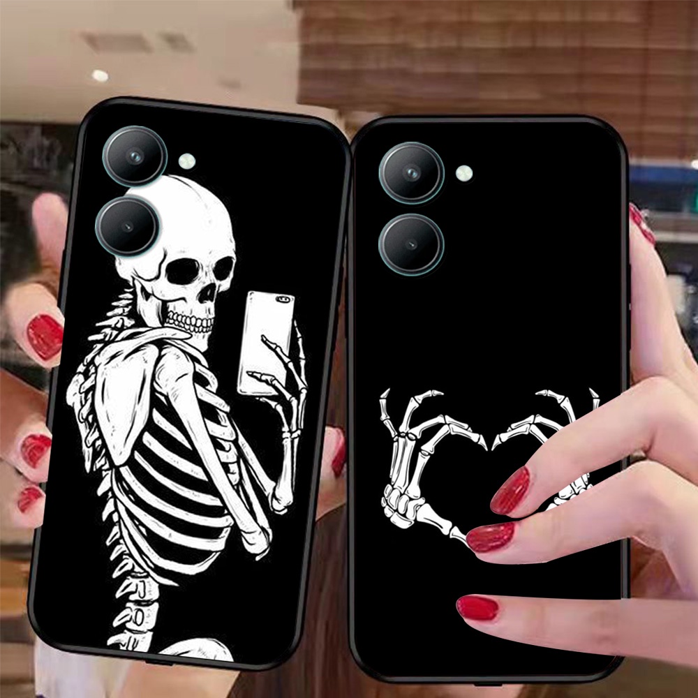 Ốp lưng điện thoại realme c33 bộ xương phong cách độc lạ chất