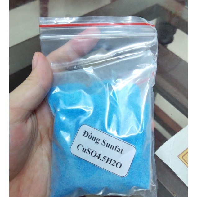 Đồng Sunfat CuSO4.5H2O 100gram dùng diệt nấm khuẩn, rong rêu vệ sinh ao hồ