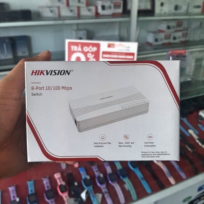 Switch Hikvision DS-3E0108D-E 5/8 cổng 10/100Mbps