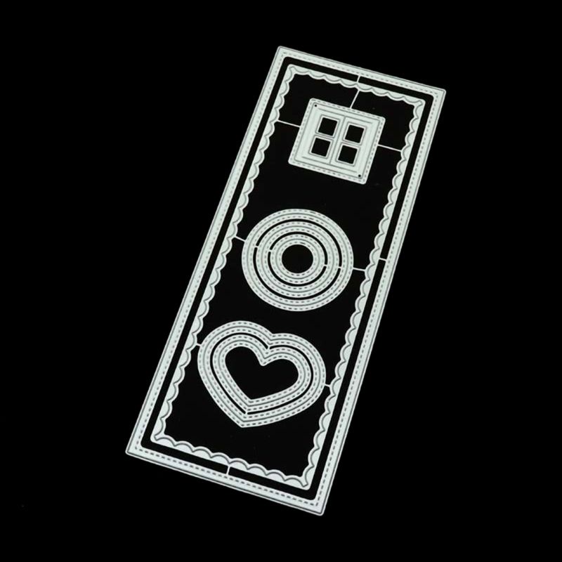 Khuôn Cắt Giấy Kim Loại 3D Hình Cửa Sổ Nhỏ Dùng Trang Trí DIY