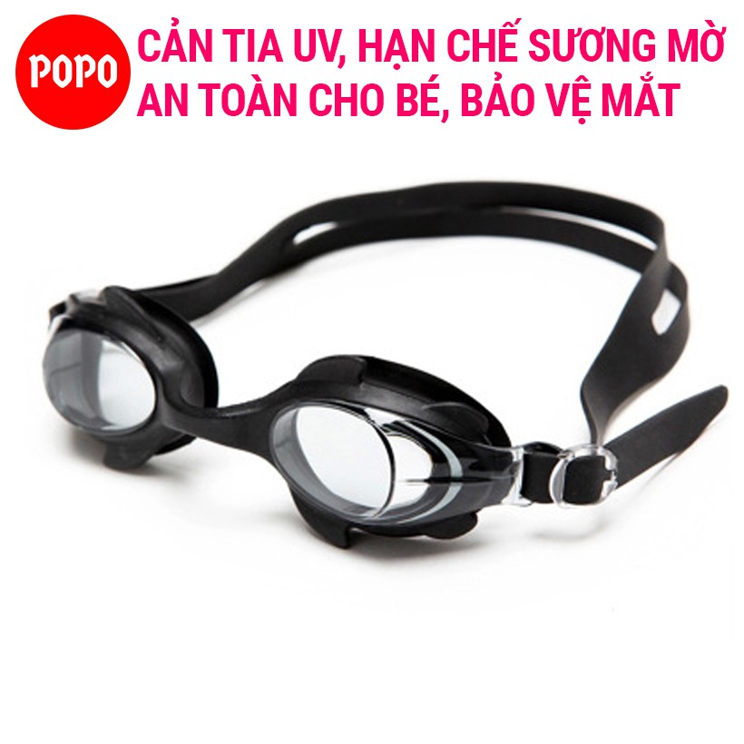 Kính bơi cho bé POPO 1580 với mắt kiếng cản tia UV dùng cho trẻ em từ 2 tuổi bơi lội an toàn