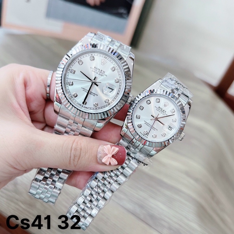 Đồng Hồ Nam Nữ 40/32mm - Đồng Hồ Rolex máy nhật - Bản Cao Cấp Bảo Hành 2 năm