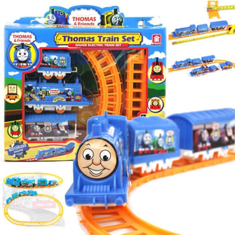 Hộp đồ chơi đường ray xe lửa tàu hỏa Thomas dùng pin