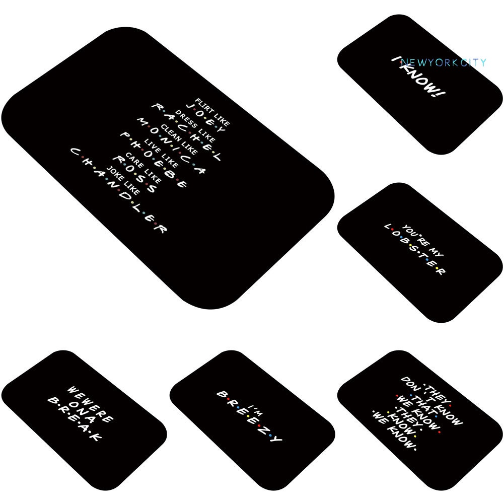 Thảm lót cửa chùi chân Chống Trượt Thấm Hút Tốt In Chữ NY-40x60cm