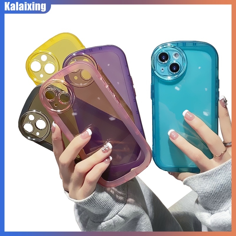 Ốp Điện Thoại Mềm Trong Suốt Chống Sốc Màu Kẹo Cho iPhone 14 Pro 14Plus 13 Pro Max 12Pro 11Pro 13mini 12mini 11