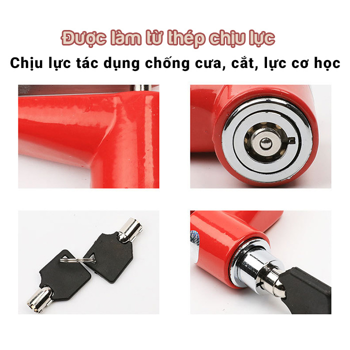 Khóa phanh đĩa chống trộm dành cho xe máy, xe đạp