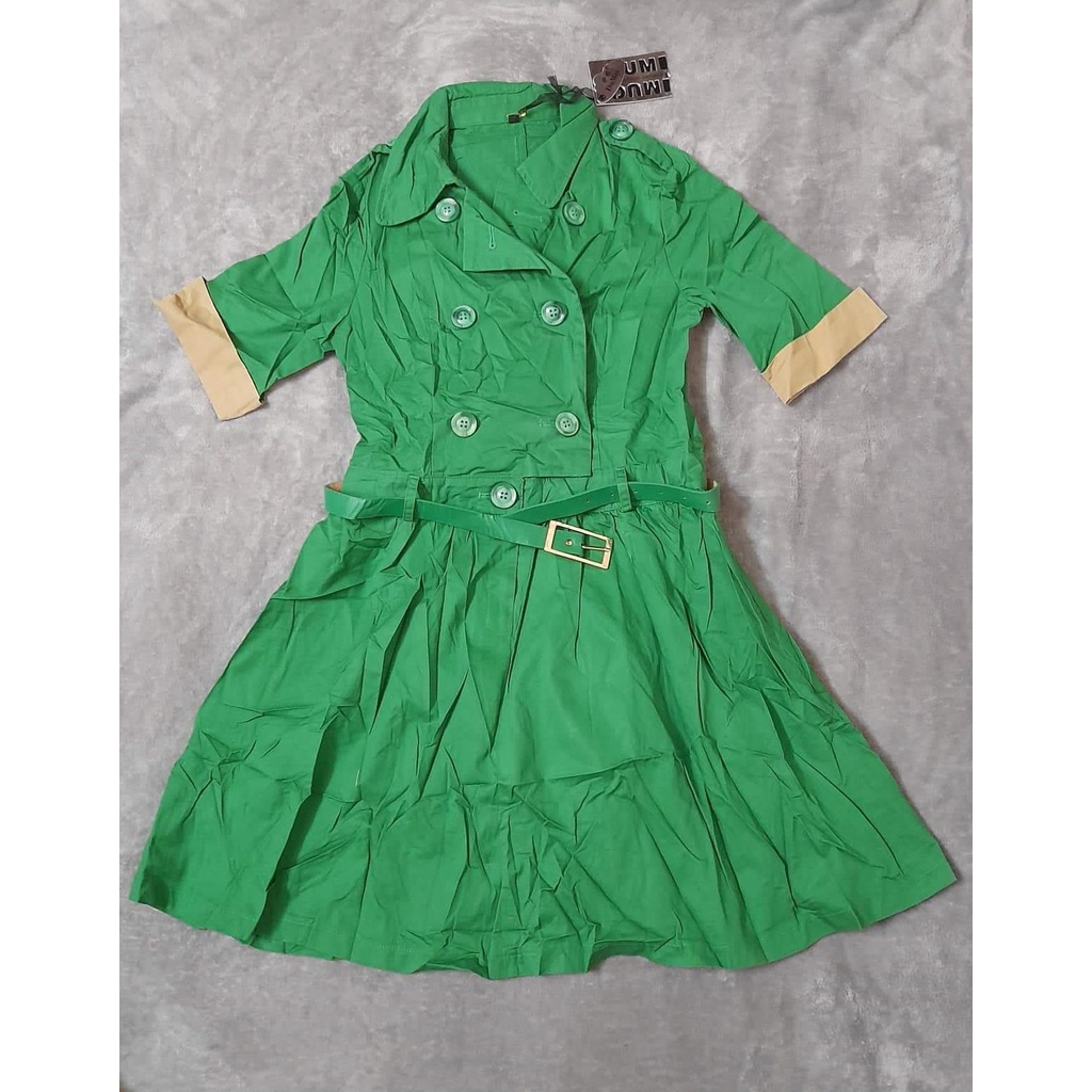 ĐẦM KAKI KÈM NỊT SIÊU XINH