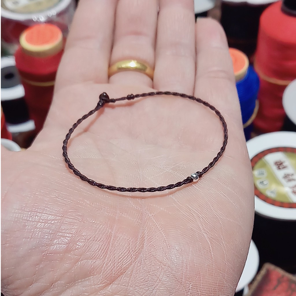 Vòng Tay Bi Bạc Nam - Nữ Đan Sợi Nhỏ ( Thông báo size cổ tay )