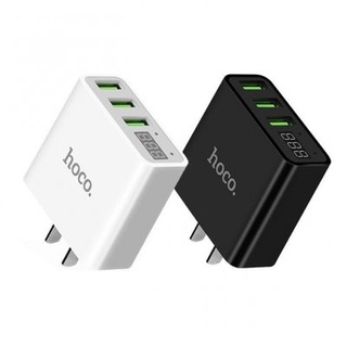 Cốc sạc nhanh hoco c15 3 cổng usb có đèn led