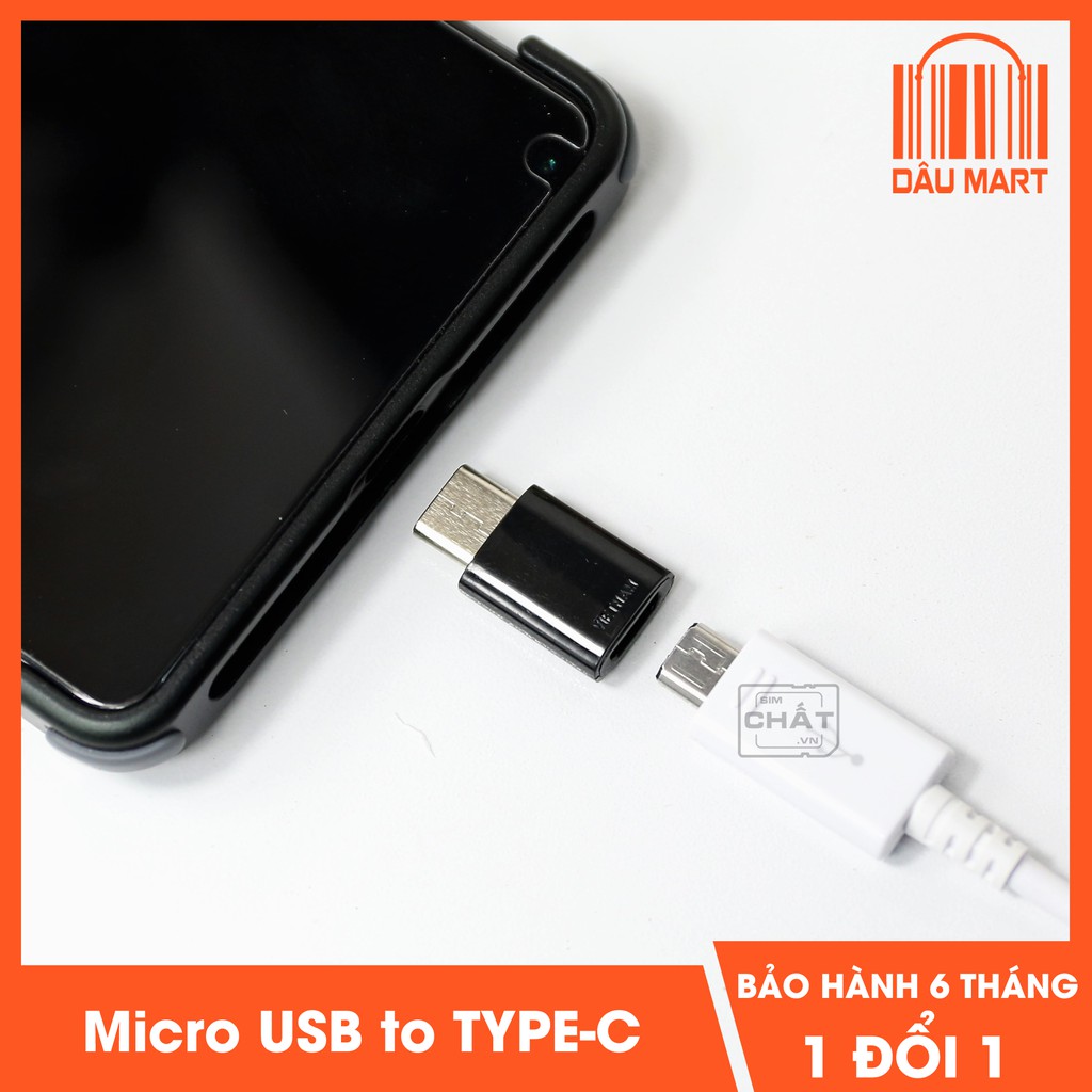 Đầu chuyển đổi Micro USB sang USB Type-C chuẩn 3.0