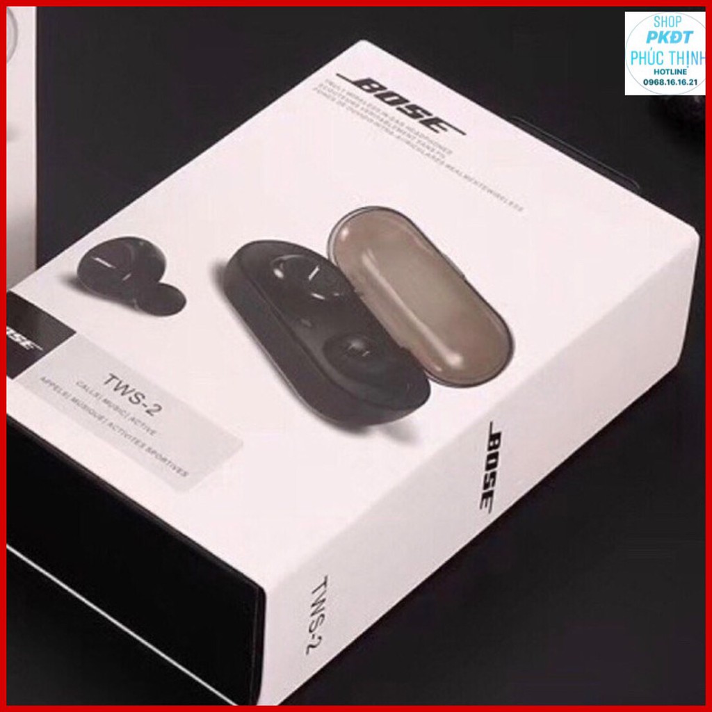 TAI NGHE BLUETOOTH TWS-02 NHÉT TAI HAI BÊN NGHE SIÊU HAY