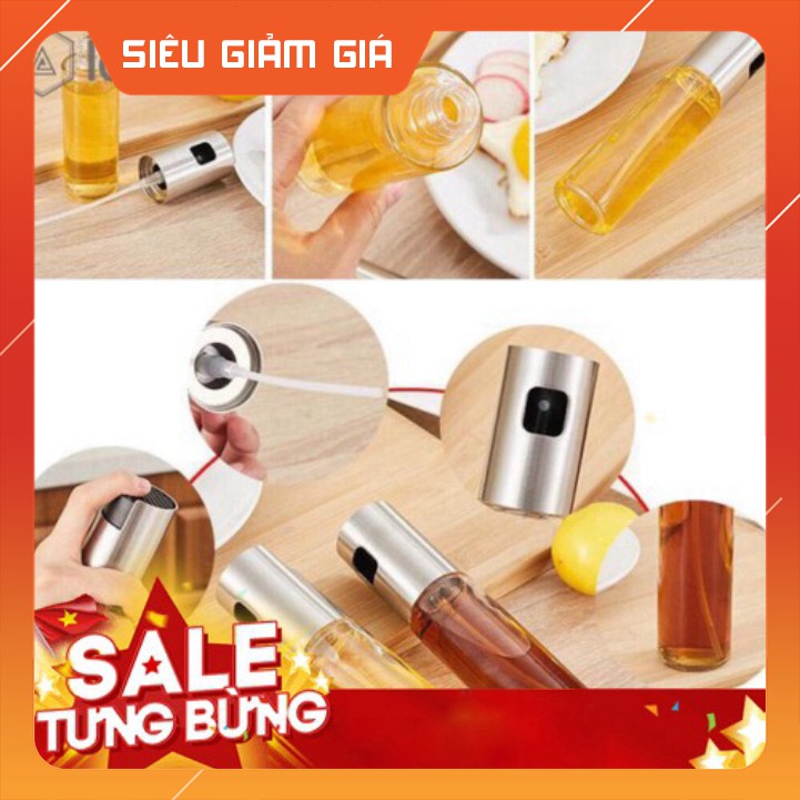 Bình xịt dầu thuỷ tinh dung tích 100ml