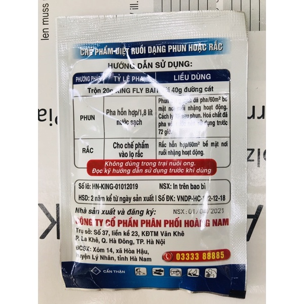 Thuốc diệt ruồi tận gốc King Fly Bait diệt triệt để ruồi nhặng trong nhà bạn