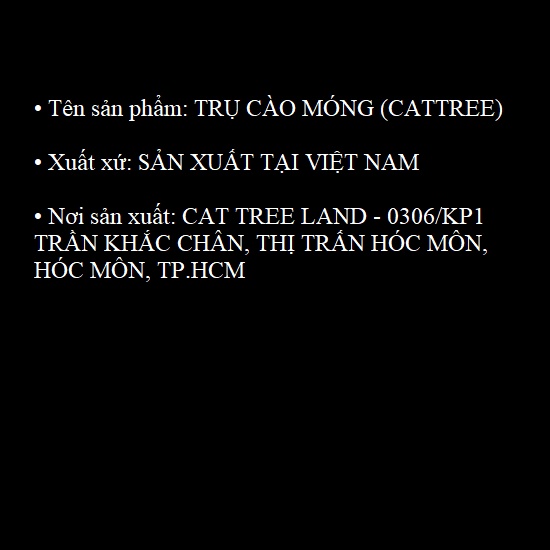 CATTREE - TRỤ CÀO MÓNG CHO MÈO - NHÀ CÂY CHO MÈO - BÀN CÀO MÓNG CHO MÈO