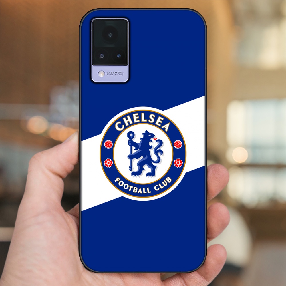 Ốp lưng Vivo V21 viền đen in hình Chelsea FC