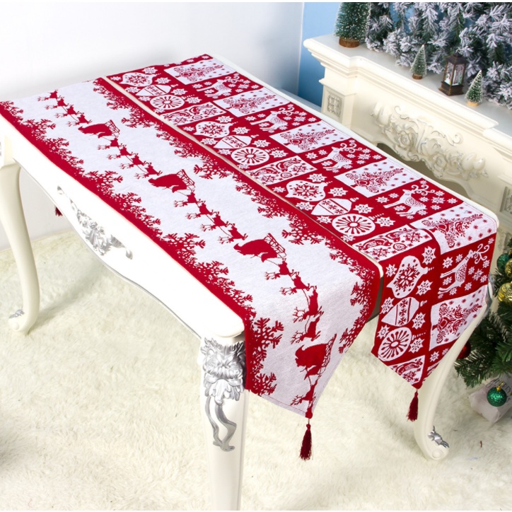 Khăn Trải Bàn Trang Trí Giáng Sinh 35x180cm
