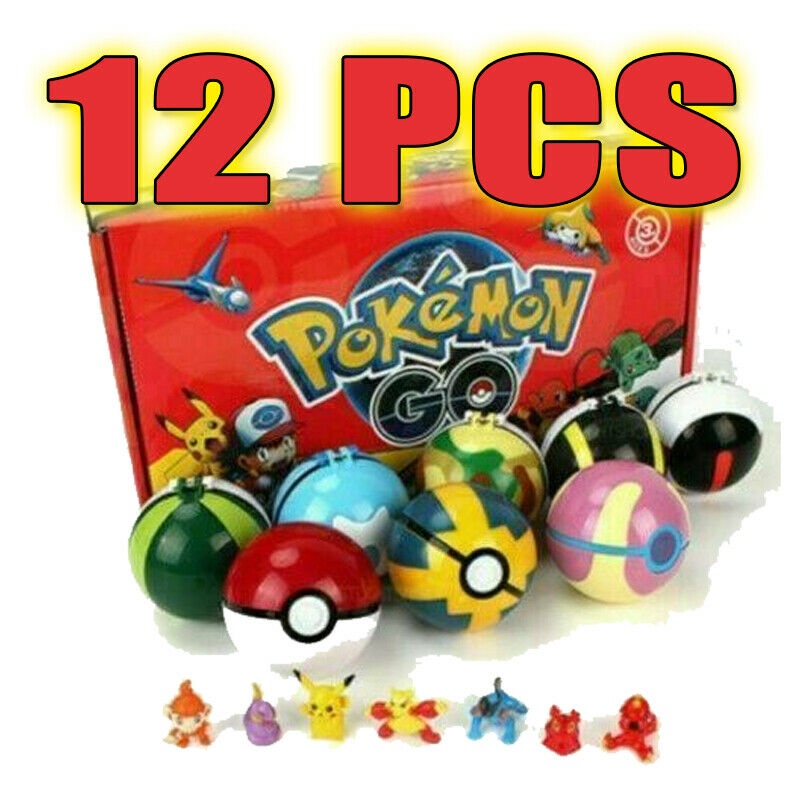 Set 12 Quả Cầu Pokemon Đồ Chơi Cho Bé