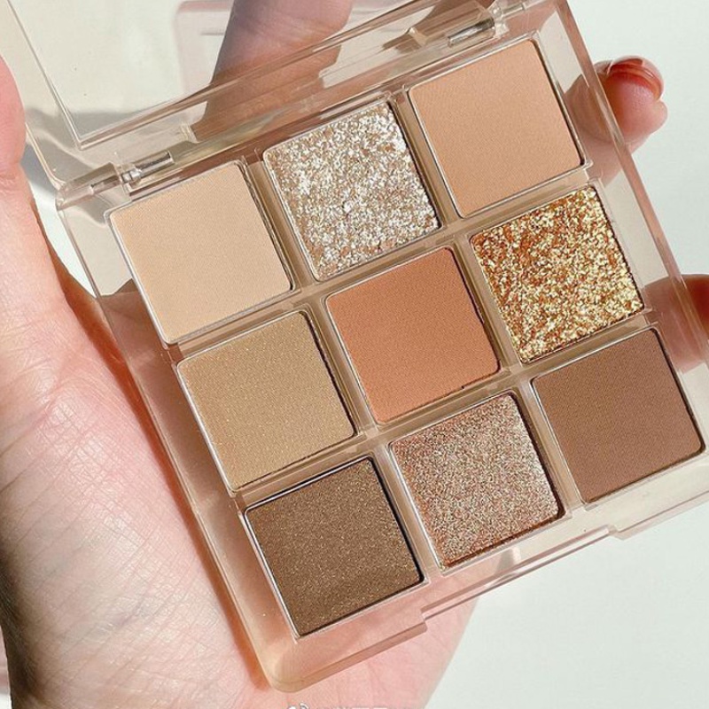 [Hàng mới về] Bảng phấn mắt 9 màu long lanh chống thấm nước lâu trôi