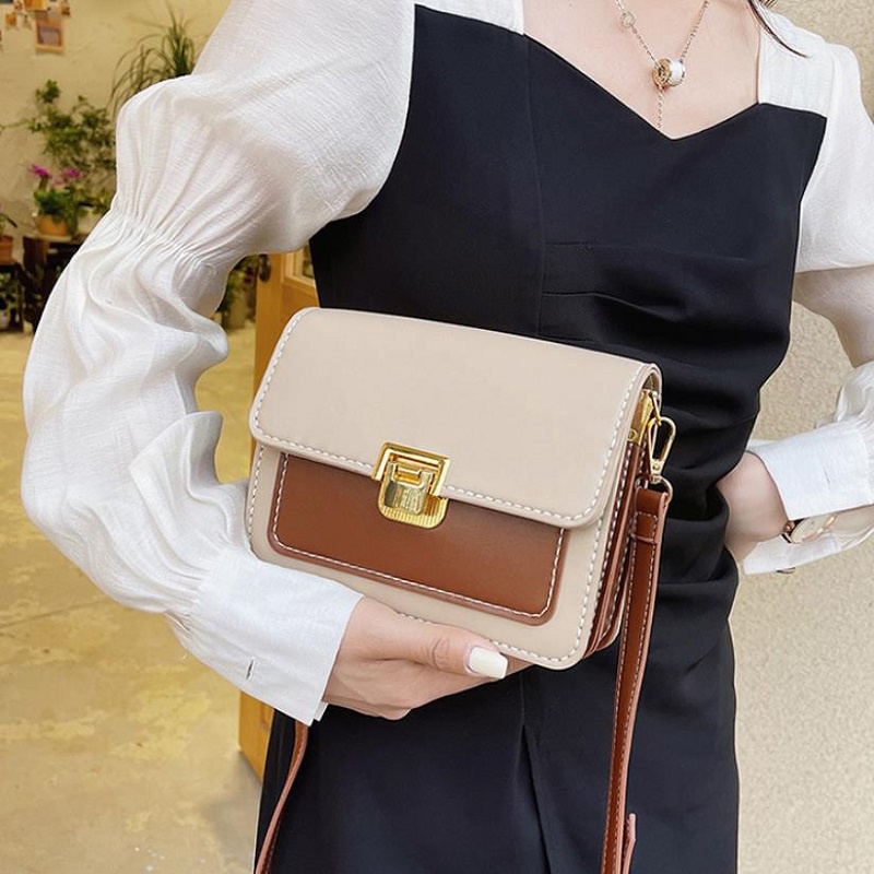 Túi vuông nhỏ tự làm bằng tay, chất liệu da PU cao cấp, đơn giản và dễ dệt, món quà lý tưởng cho dịp lễ