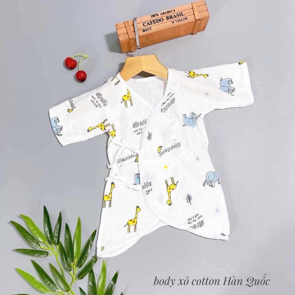 Body xô túi lưới cotton Hàn Quốc cho bé (3-7kg)