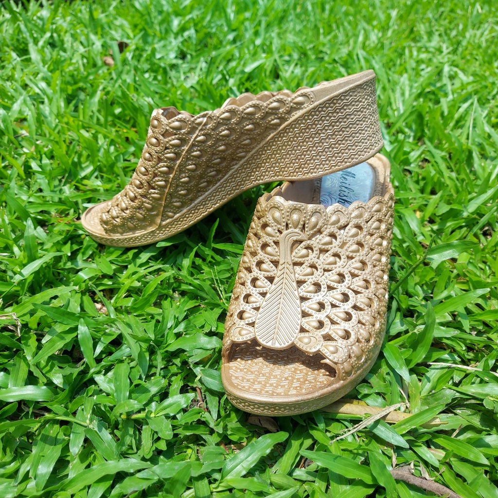 DÉP NHỰA DẺO NỮ ĐI MƯA CAO 4CM