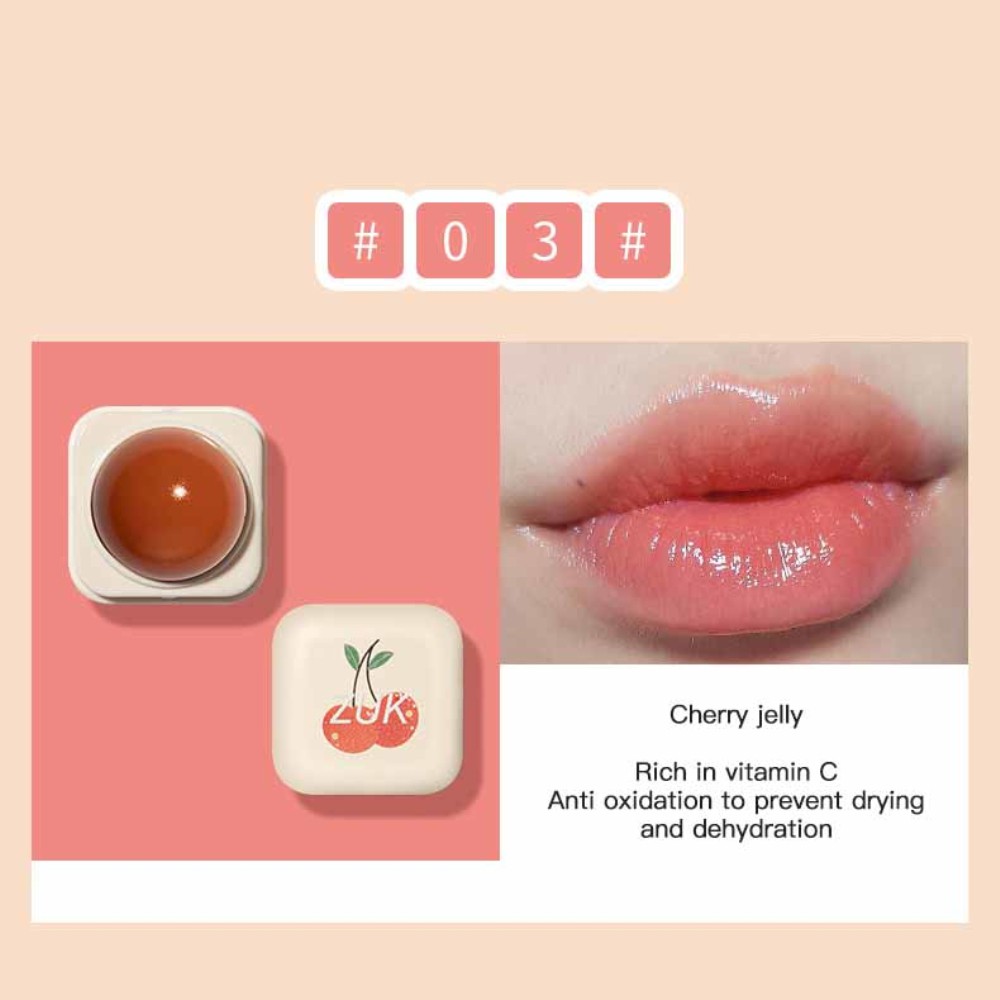 💯 Son dưỡng ZUK chiết xuất từ trái cây dưỡng ẩm chống nứt môi ZUK Fruit Moisturizing Lip Balm Change Colour Nourishing Makeup Beauty Gold Foil Lip Gloss Lip Balm Moisturizer Lip Makeup Lip Care