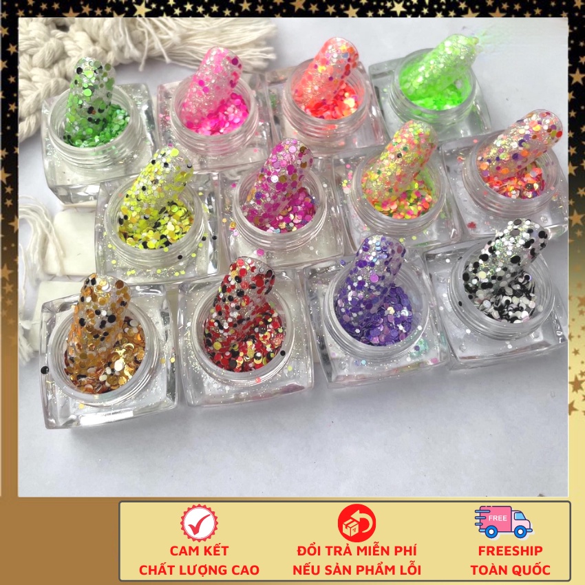 Set 12 màu nhũ da cá ⚡ HÀNG CHÍNH HÃNG ⚡ nhũ đánh nail cực đẹp dễ dàng kết hợp với nhiều màu sơn khác nhau
