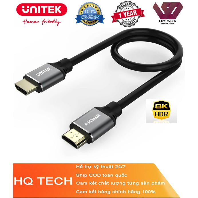 Dây Cáp HDMI 2.1 8K 1,5M Unitek C137W