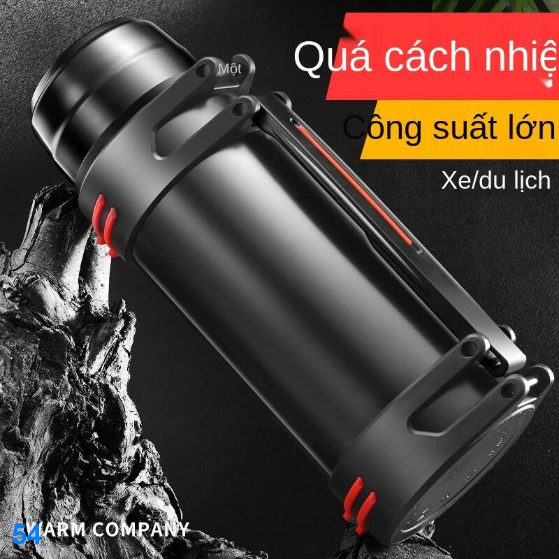 2021 ♈Nồi cách nhiệt inox 304 du lịch Cốc giữ Bình nước lạnh thể thao ngoài trời dung tích lớn 1.0L-4.0L